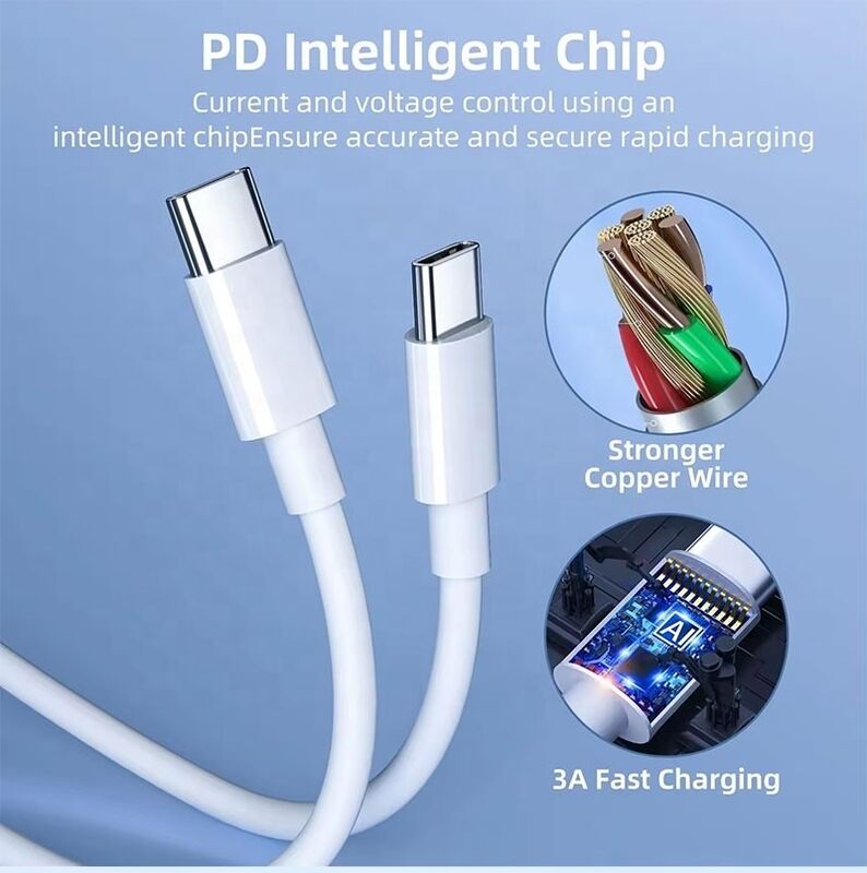 High Quality Fast Charging 60w 100w Type C to Type C PD Data Charger Cable