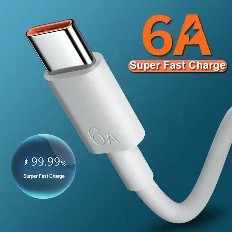 Super Fast Charging 6A Type C USB Data Charger Cable fo Mobile Phone