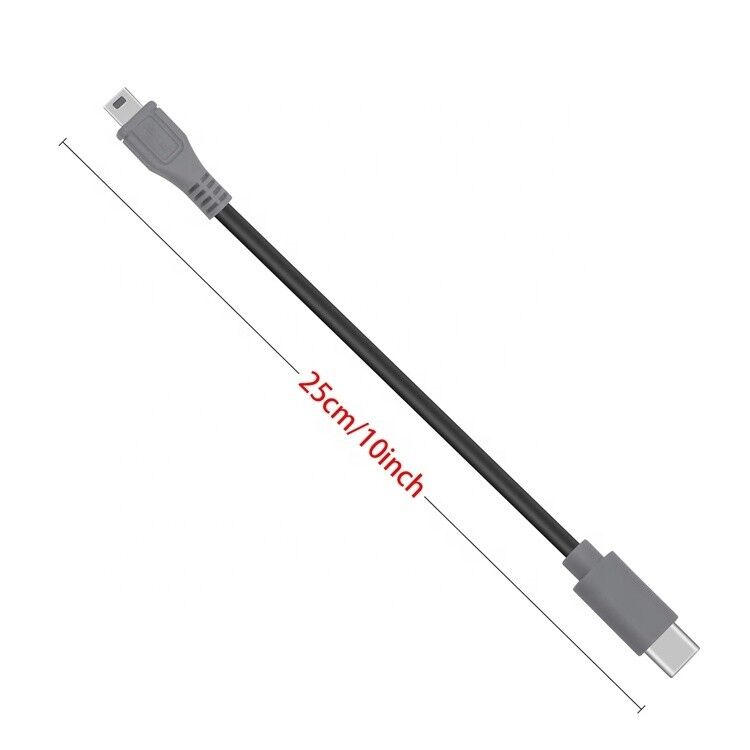 Data Charging USB Type C to Mini 5 Pin USB OTG Adapter Cable for Camera Phone Video