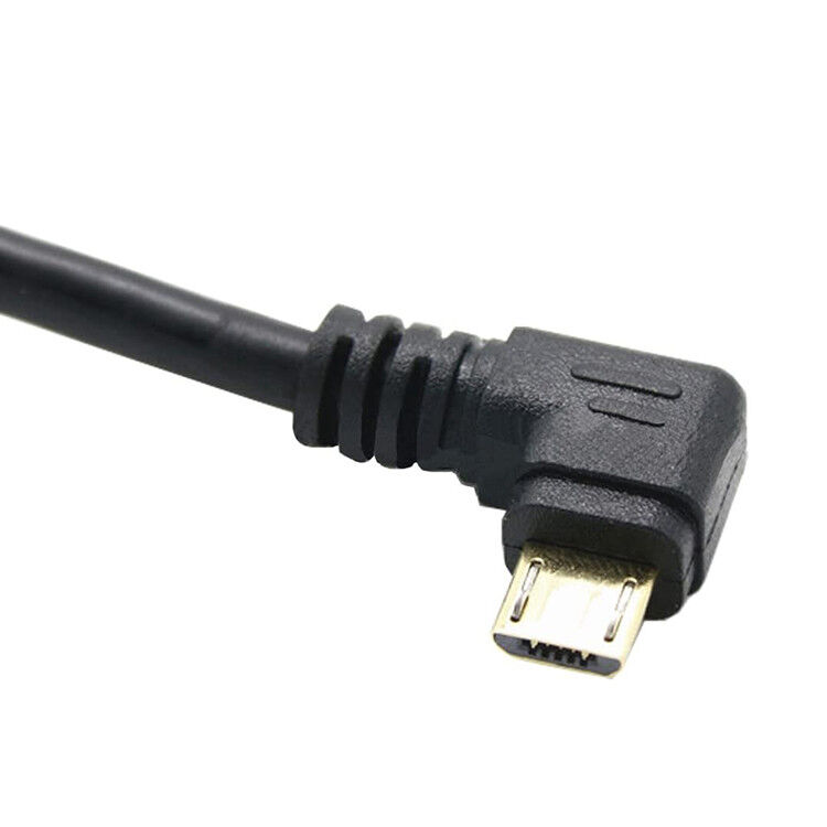Angle USB to L Shape Left Right Angle 90 Degree Micro V8 Extension Data Charger Cable