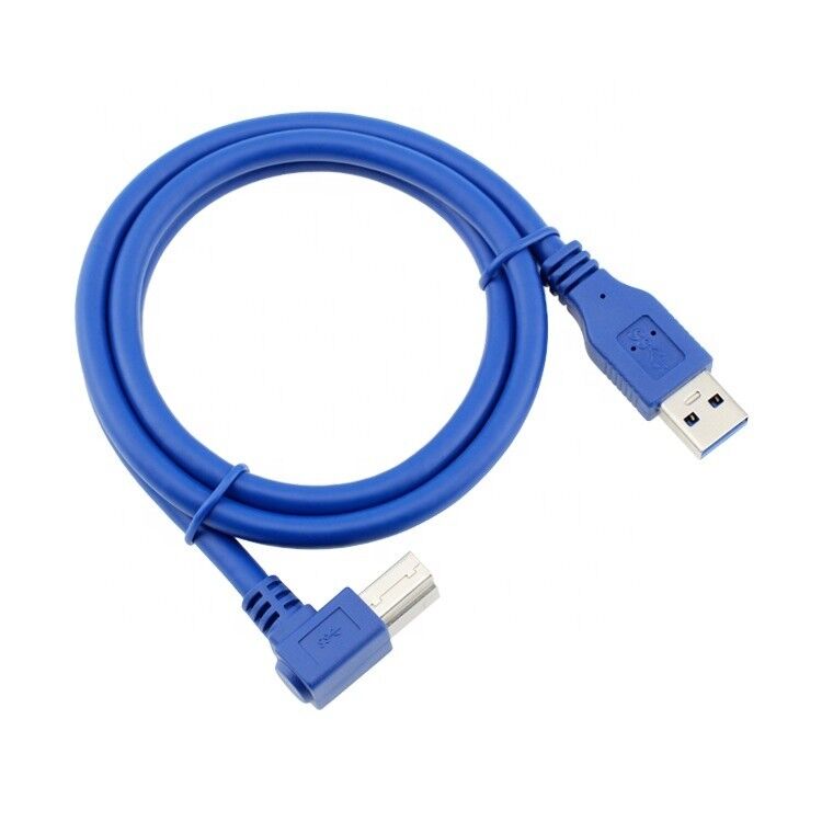 High Speed 5Gbps 90 Degree Right Angle USB 3.0  A Male to USB B Type Printer Cable for Epson HP