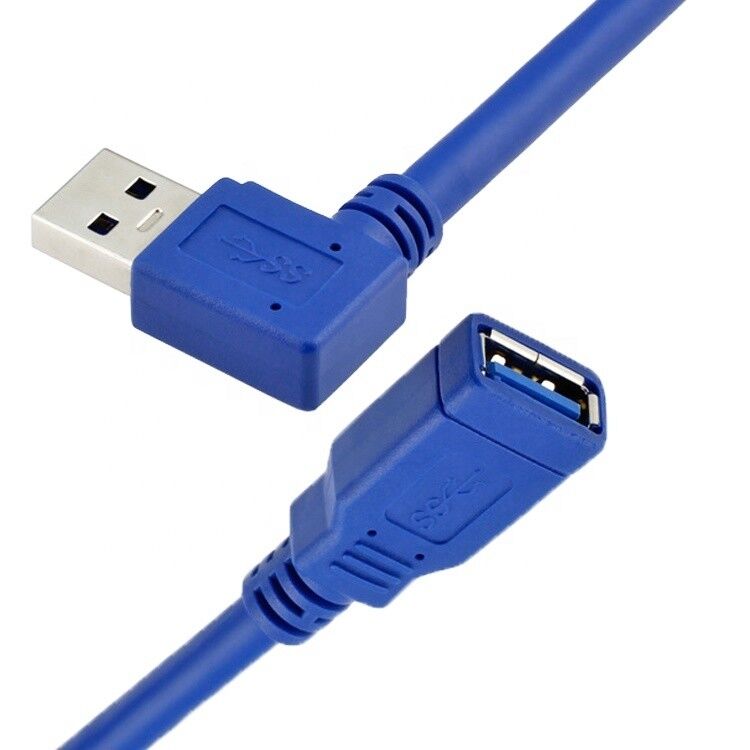 High Speed 5Gbps 1m 90 Degree Right Angle USB 3.0 Type A Male to Female USB 3.0 Extension Cable
