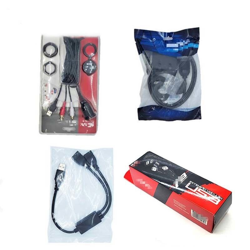 3 Ports USB 2.0 Male To USB 2.0 Female Waterproof Extension Cable With Flush Mount Panel For Car Truck Boat Motorcycle Computer