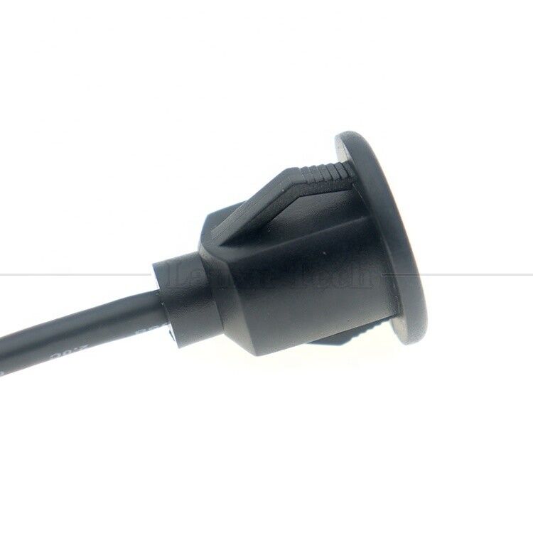 Car Audio Stereo Dashboard Male to Female Flush Panel Mount USB 2.0 Type A Extension Cable