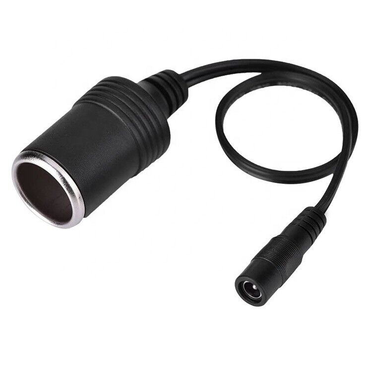 120W 12V 10A Female Car Cigarette Socket to DC 5.5mm x 2.1mm Power Adapter Cable