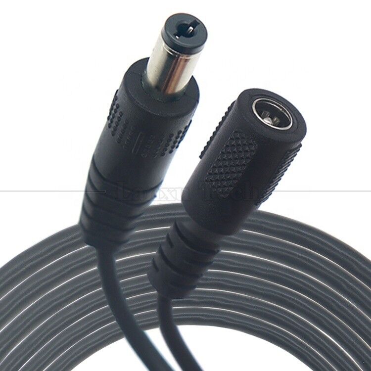 Waterproof Male Female Screw Locking Waterproof DC to Bare Wire Open End Pigtail Power Extension Cable