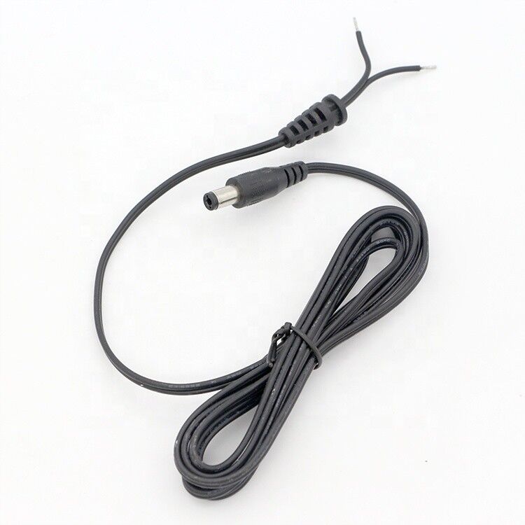 DC Input Barrel Jack 2.1x5.5mm Male Female to Open Pigtail DC Power Cable