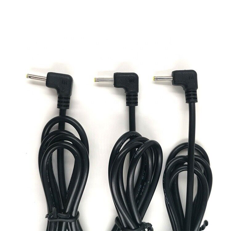 Custom 90 Degree Angle DC Barrel Jack 2.5x0.7mm to Stripped Tinned Bare Wire End Cable