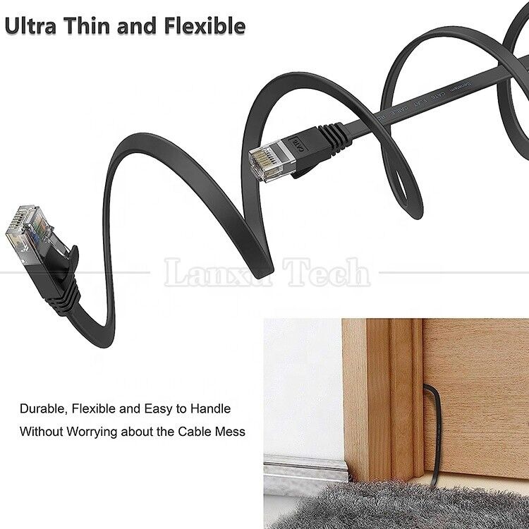 1M 3M 5M UTP FTP STP SFTP Shield Cat5 Cat5e Cat6 Ca6a Cat7 RJ45 Flat Network Lan Ethernet Patch Cable for Computer