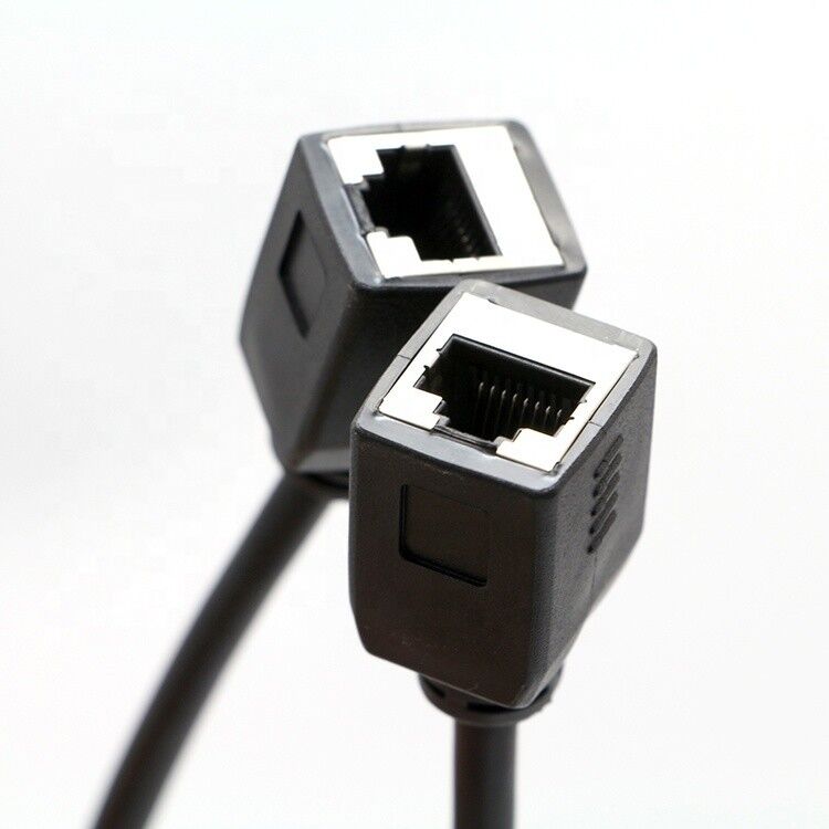 Customization 1M 2M 3M Cat5 RJ45 8P8C Female Socket To RJ45 Female Socket  Lan Ethernet Network Cable