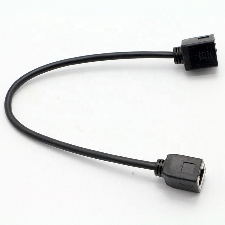 Customization 1M 2M 3M Cat5 RJ45 8P8C Female Socket To RJ45 Female Socket  Lan Ethernet Network Cable