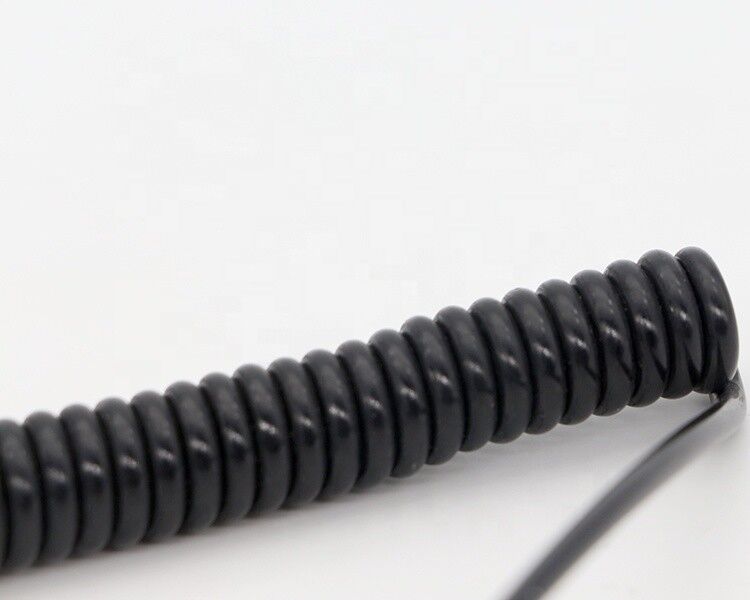 CUSTOM 1M  2M 3M Coil Spiral Spring Male to Male 3.5mm Jack Stereo Aux Audio Cable