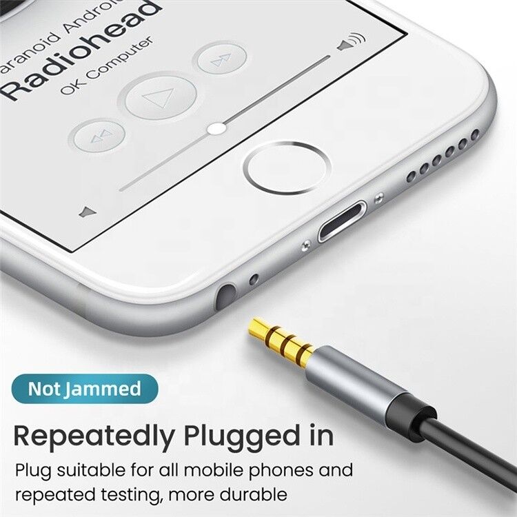 Splitter 3.5mm Jack 1 Male to 2 Female Aux Headset Adapter Audio Mic Cable