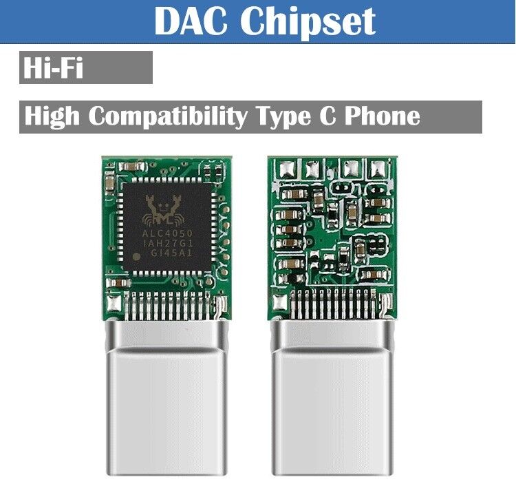 High Compatible DAC Braided Headphone USB Type C to 3.5mm Audio Adapter for Pixel Google