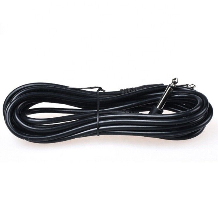 1M 3M 5M Durable 90 Degree Angle to Straight 6.35mm 1/4 TS Jack Instrument Patch Guitar Cable