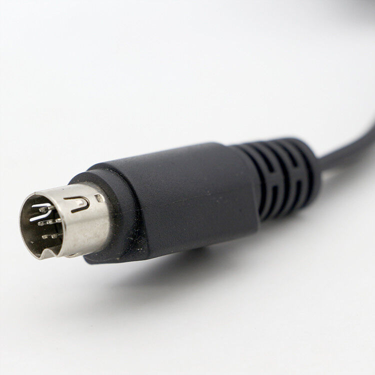 9 Pin Mini Din to 3 RCA S Video Audio Cable for TV Displays Audio Video Receiver