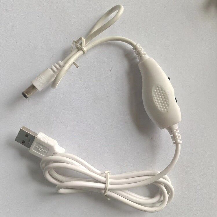5V USB to DC 5.5x2.1mm 12V Output Brightness Control Adjustable Dimmer on off Switch Cable for LED Light Lamp Fan