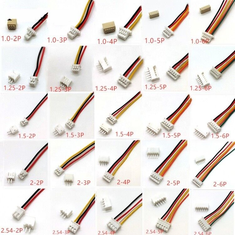 Custom Wire Harness Molex JST PH XH SH 2p 3p 4p 5p 6p 7p 8p 9p 10p Connector Assembly Cable