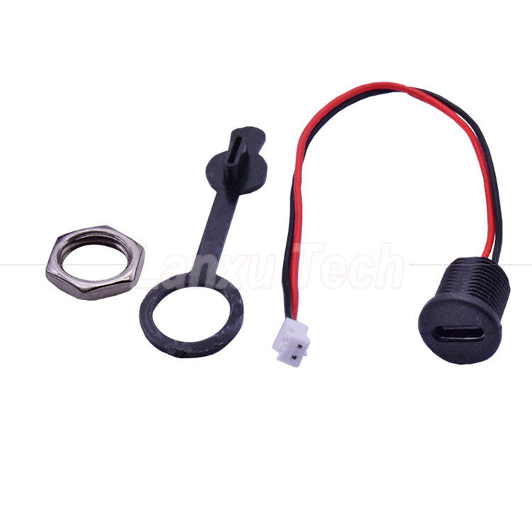 Waterproof Cap USB Type C Female Socket Jack to 2 Pin PH 2.0 XH 2.54  SH1.0  VH ZH MX Connector Cable