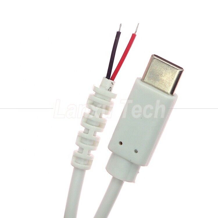 Customization USB Type C Male Female to Bare Wire Pigtail End Charger Cable with Strain Relief