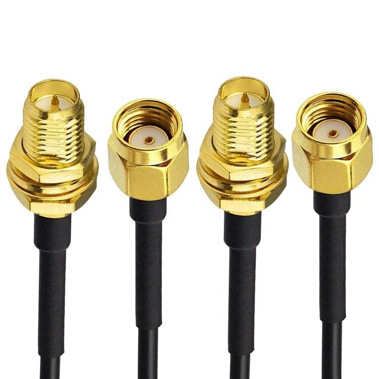 Custom RG 174 SMA Male to SMA Female Assembly Jumper RF Adapter Connectors Coaxial Cables