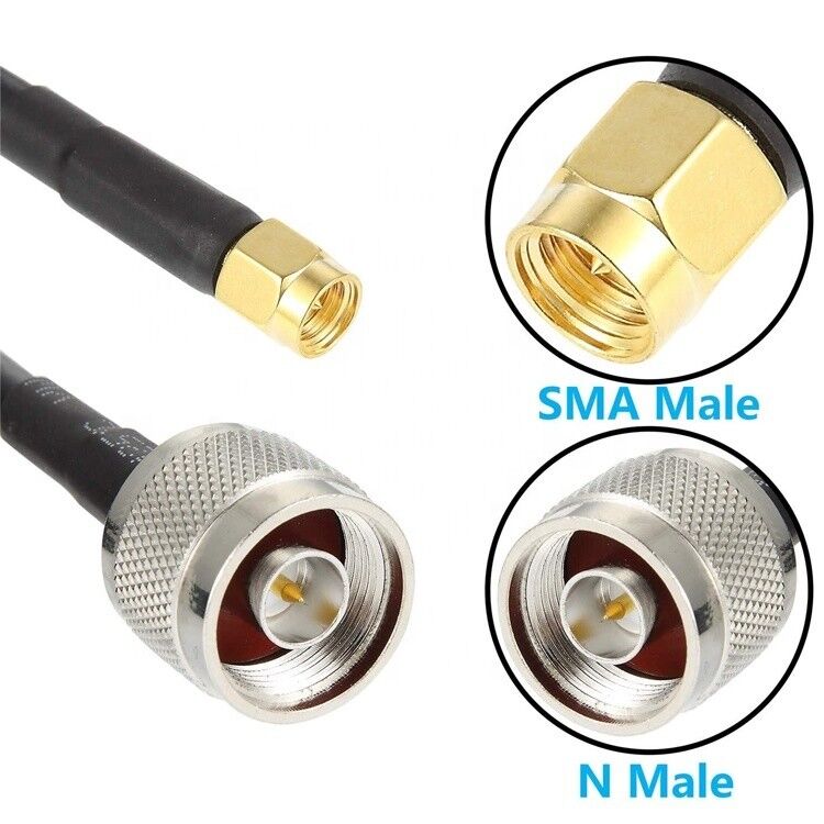 Custom Antenna SMA Male to N Type Pigtail RF Coaxial Extension Cable for GPS Wifi Antenna