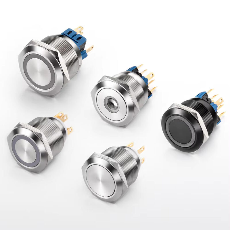 12mm 16mm 19mm 22mm 25mm 28mm 30mm 40mm Push Button Switch Latching Momentary Illuminated Waterproof Button Switch