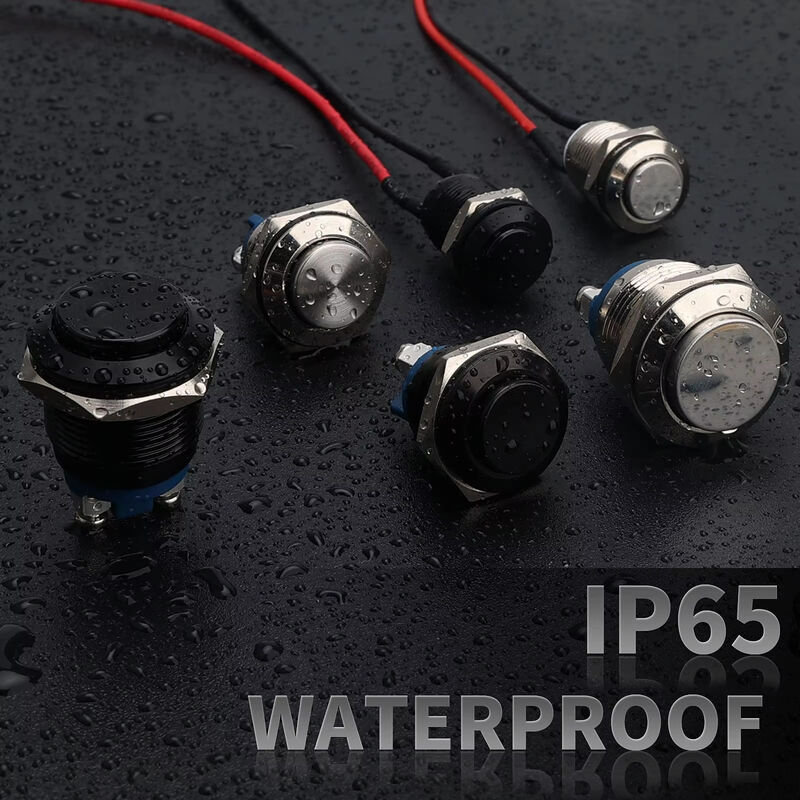 12mm 16mm 19mm 22mm 25mm 28mm 30mm 40mm Push Button Switch Latching Momentary Illuminated Waterproof Button Switch