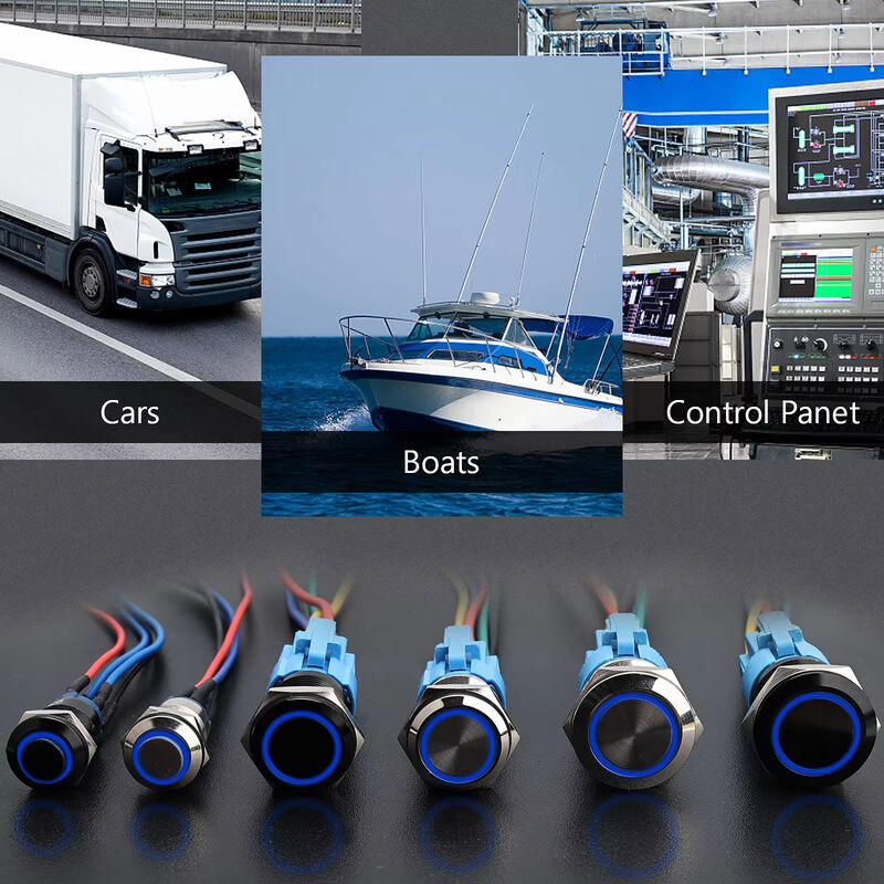 12mm 16mm 19mm 22mm 25mm 28mm 30mm 40mm Push Button Switch Latching Momentary Illuminated Waterproof Button Switch