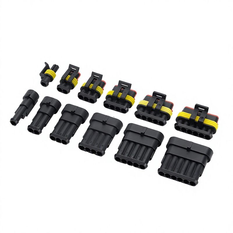 1.5 Series Waterproof Automotive 1 2 3 4 5 6 7 8 Pin Connector AMP Socket Plug Connector