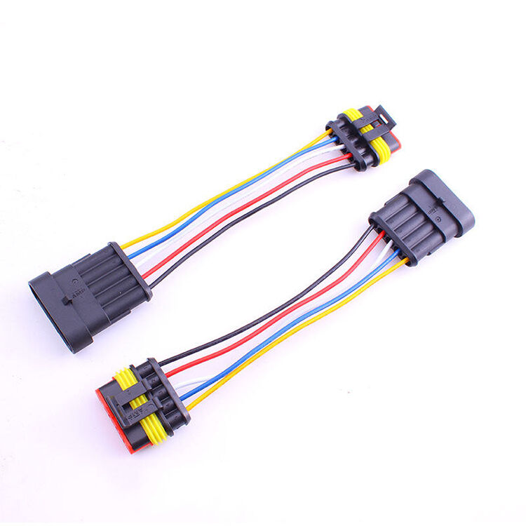 AMP Waterproof Copper Core Automotive Connector Plug Male Female Wiring Harness