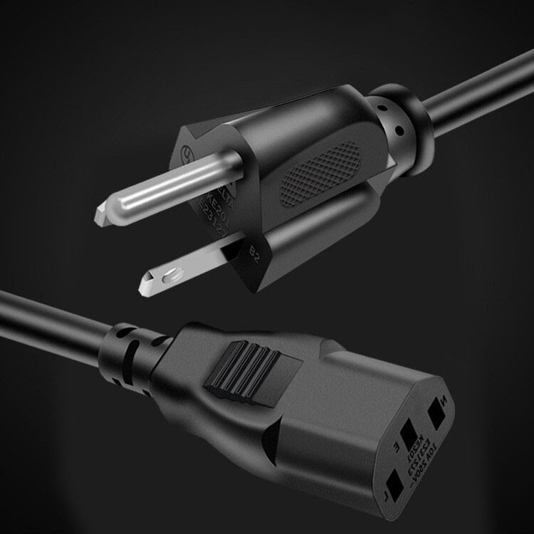 1m 2m 3m 5m 10m Universal 3 Prong NEMA 5-15P to IEC C13 AC Power Cord for PC Monitor Printer TV Desktop