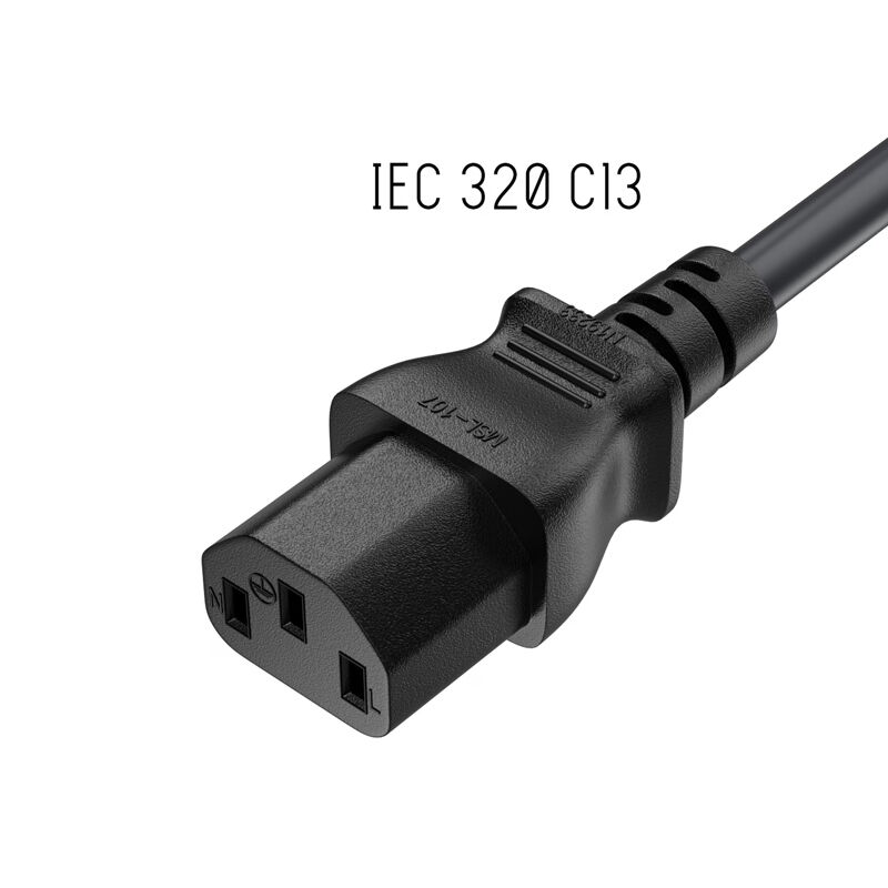 VDE Pure Cooper 5A 10A/250V CEE 7/7 to C13 EU Plug AC Power Cord Cable for Computerr TV Printer