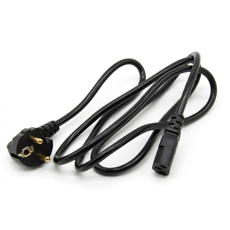 VDE Pure Cooper 5A 10A/250V CEE 7/7 to C13 EU Plug AC Power Cord Cable for Computerr TV Printer