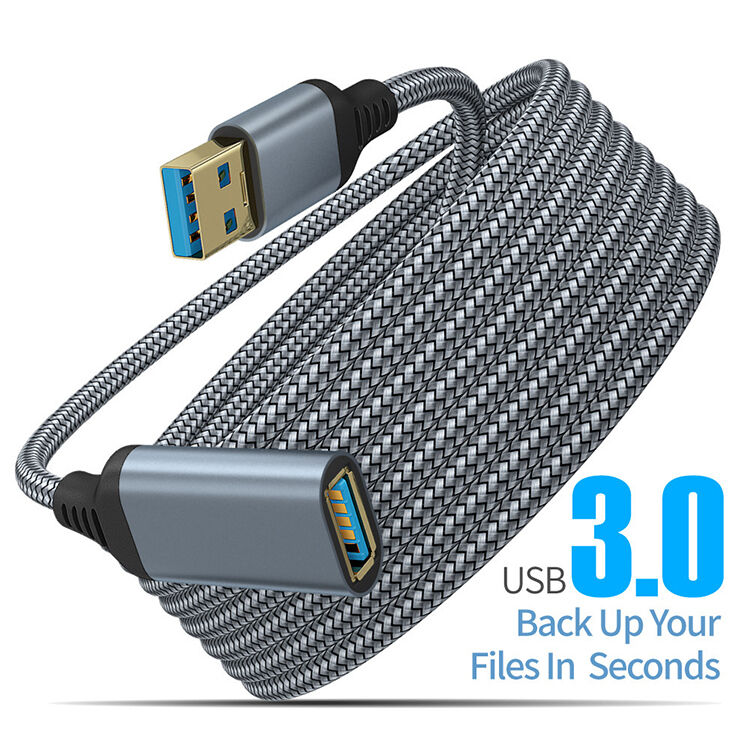 1M 2M 3M 5M Braided Male to Female USB 3.0 Extension Cable  Cord for  Camera Hard Drive