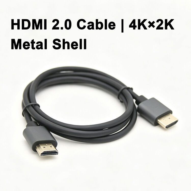 Ultra Thin Soft 4K 2K 1080P Alloy Shell Full Copper Male To Male Female HD HDMI 2.0 Cable for Computer Laptop Monitor Computer