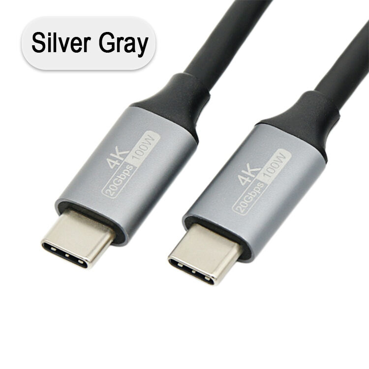USB 3.2 Gen 2 Type C To Type C Cable 100W PD Fast Charging E-Marker Chip Full Function Data Sync Cable Dual Head USB C Cable