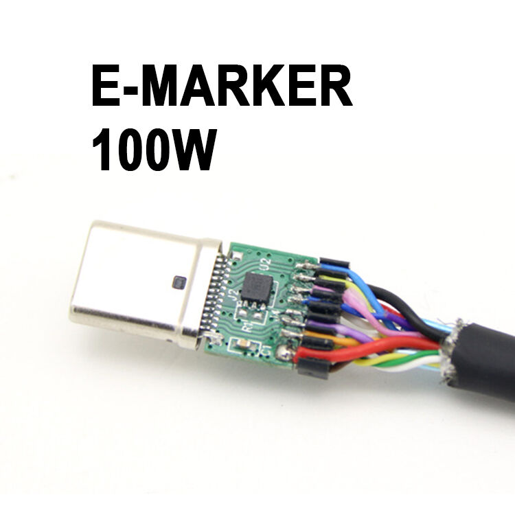 USB 3.2 Gen 2 Type C To Type C Cable 100W PD Fast Charging E-Marker Chip Full Function Data Sync Cable Dual Head USB C Cable