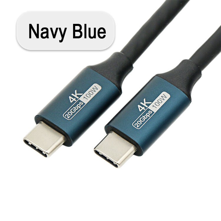 USB 3.2 Gen 2 Type C To Type C Cable 100W PD Fast Charging E-Marker Chip Full Function Data Sync Cable Dual Head USB C Cable