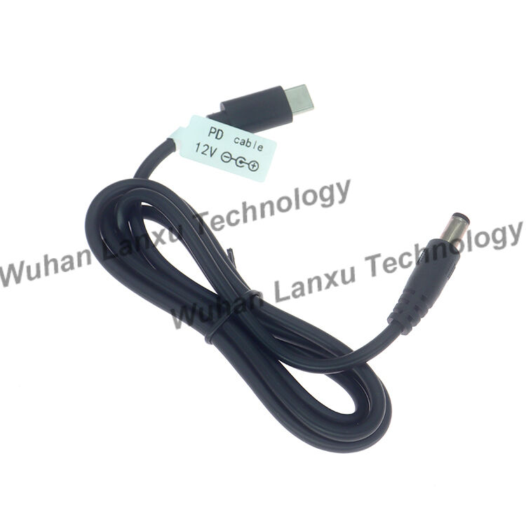 5V 9V 12V 15V 20V 3A PD Trigger USB Type C To DC 5.5x2.1mm 5.5x2.5mm Power Jack Charger Cable For Wifi Router Modem Projector Camera Laptop