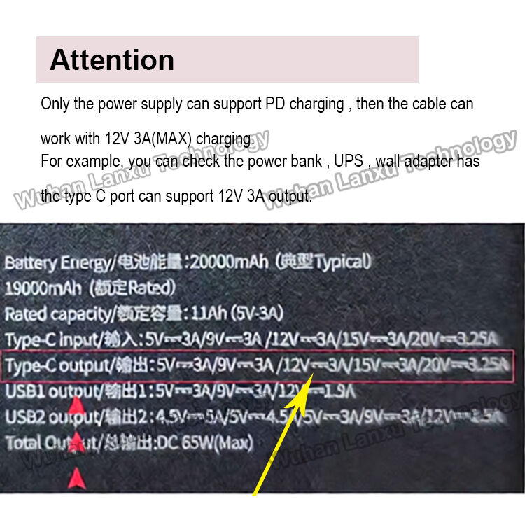 5V 9V 12V 15V 20V 3A PD Trigger USB Type C To DC 5.5x2.1mm 5.5x2.5mm Power Jack Charger Cable For Wifi Router Modem Projector Camera Laptop