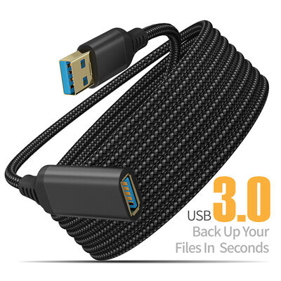Câble d'extension USB 3.0 tressé mâle vers femelle 1M 2M 3M 5M pour disque dur de caméra